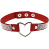 Joy Jewels Ras de cou Heart Strass Rouge